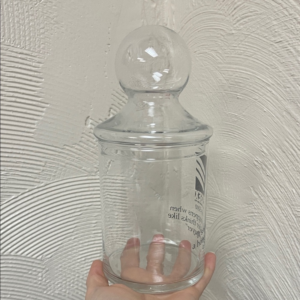 Clear Glass Apothecary Jar